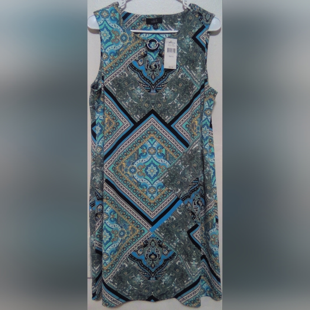 Violet B Dress Size M Strapless Paisley Summer Dress NWT